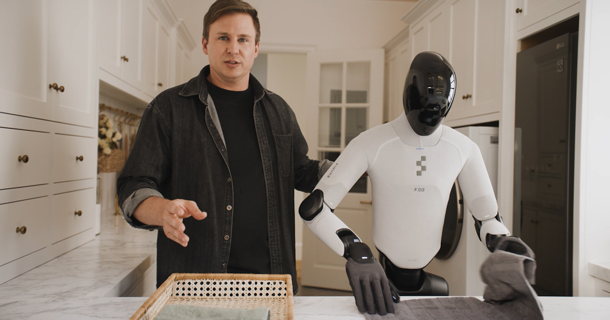 Figure humanoid demonstrating household work in the Helix 2.5 report
