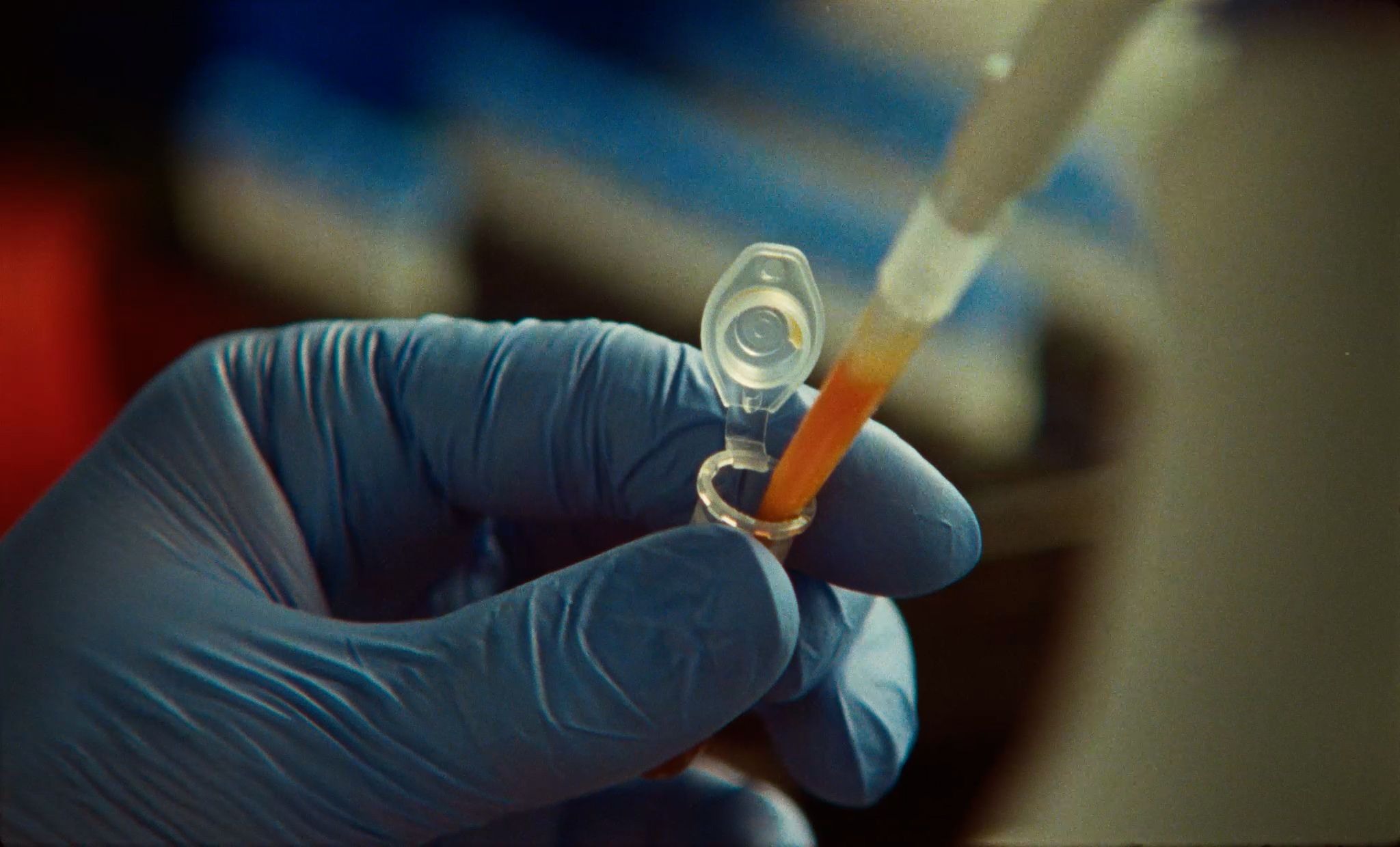 Anthropic laboratory video still accompanying its enzyme-system discovery