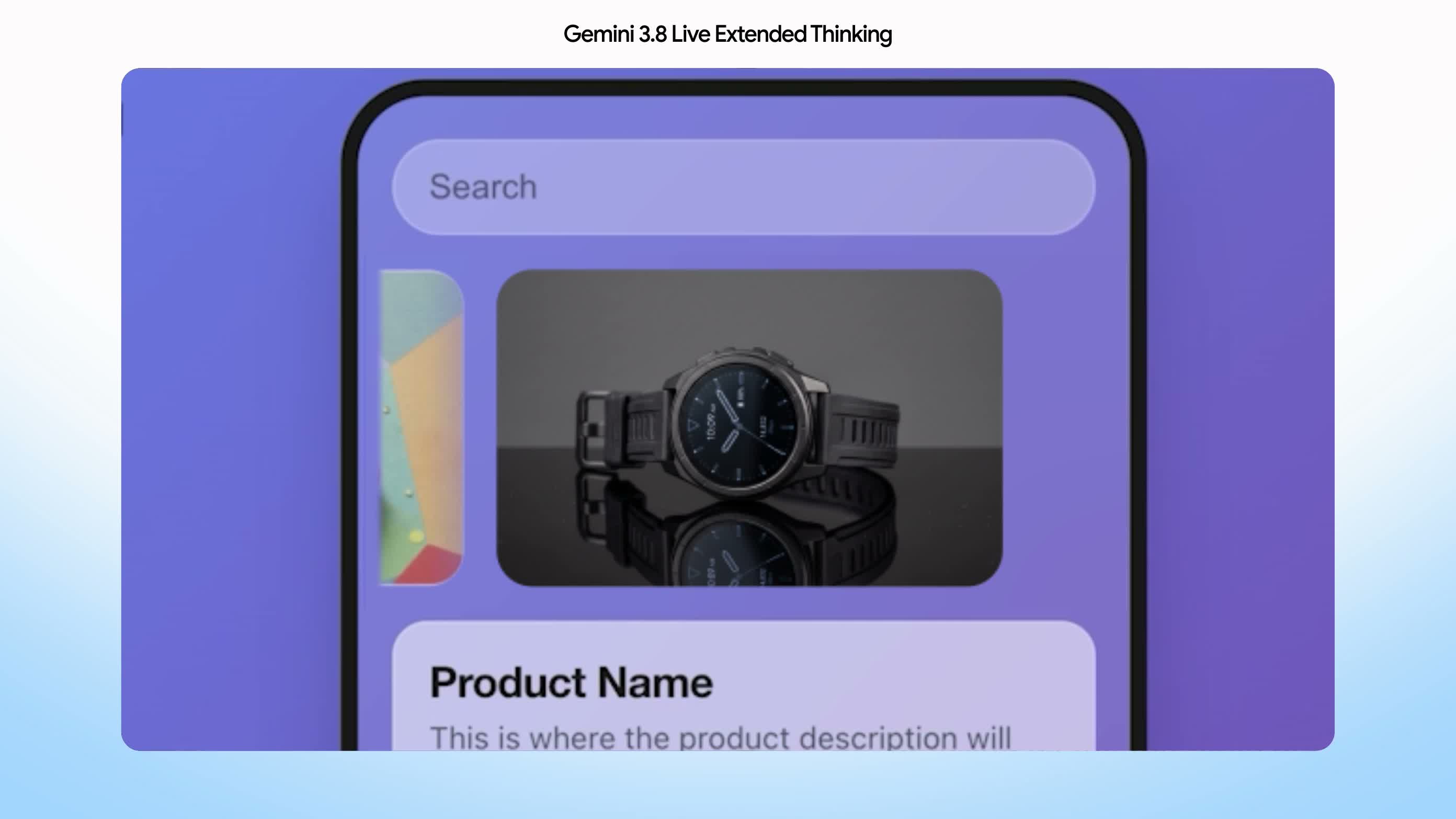 Google — frame from official shortened demonstration with simulated screen imagery showing the subject discussed in this article.