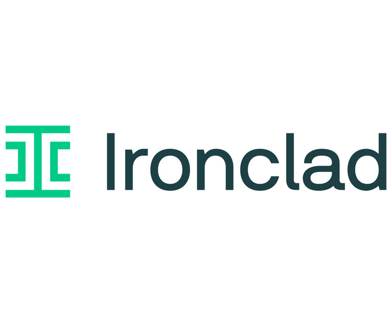 Ironclad wordmark, the contract workflow platform used in OpenAI’s research evaluation.