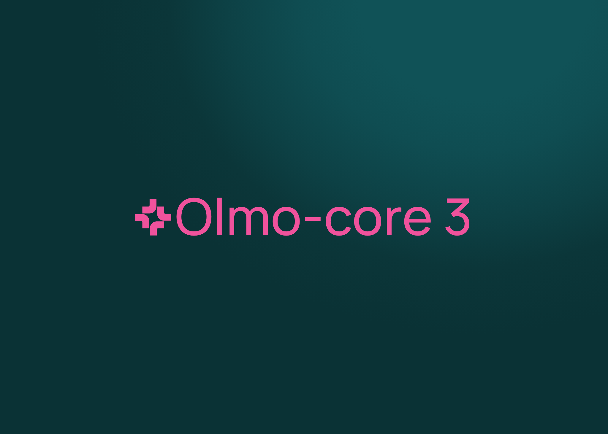 Official Olmo-core 3 title artwork from Ai2’s release post.