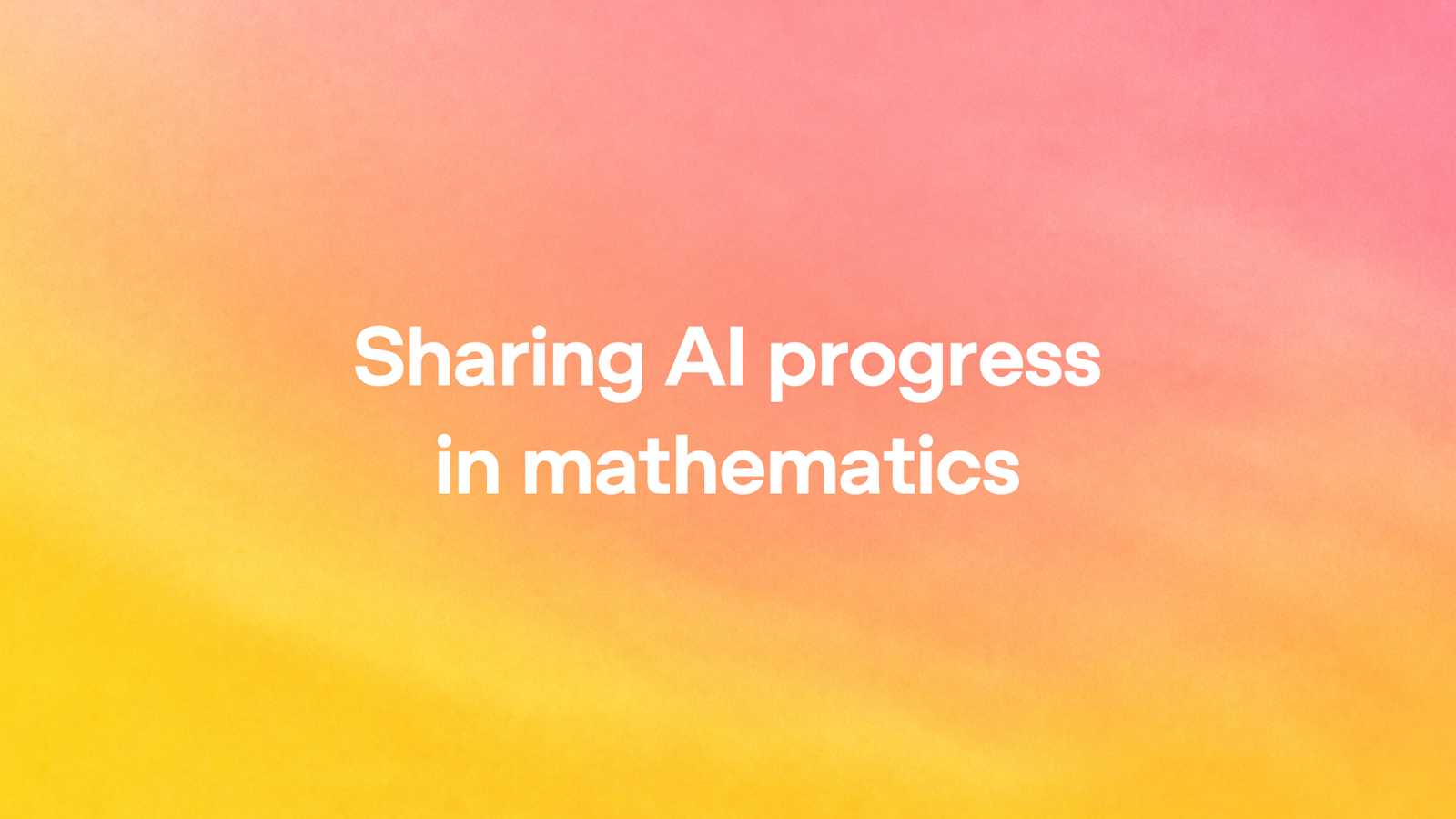 OpenAI published AI-generated math results with Lean-checkable proofs — source material from OpenAI