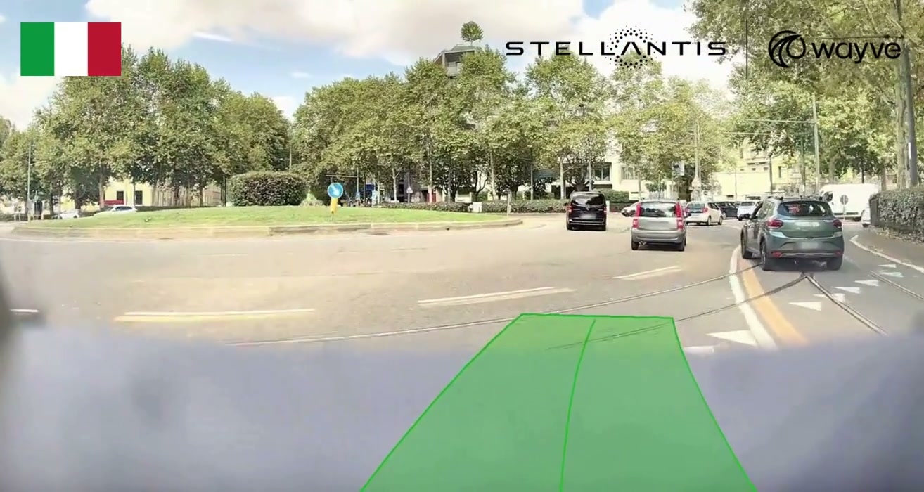 Wayve AI Driver integrated with Stellantis in a Fiat 500e and Maserati Grecale.